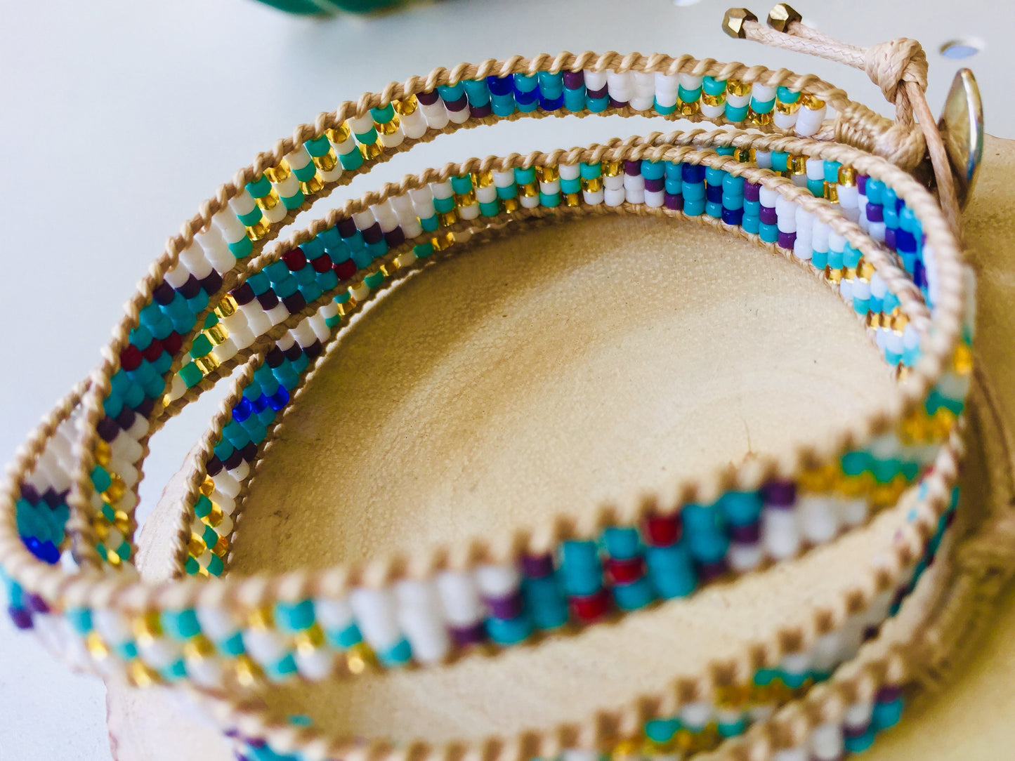 Wrap bracelet hand made