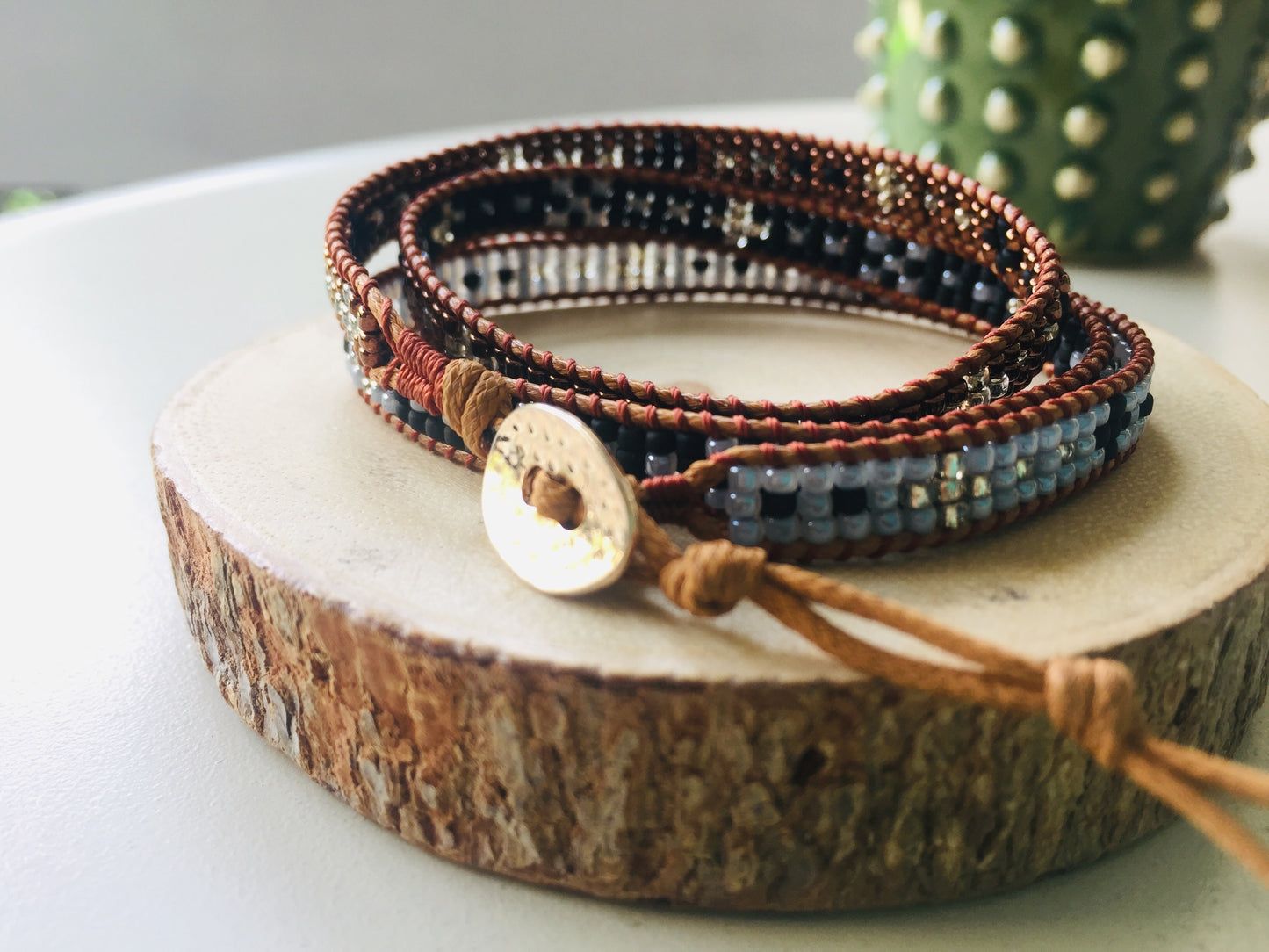 Wrap bracelet hand made