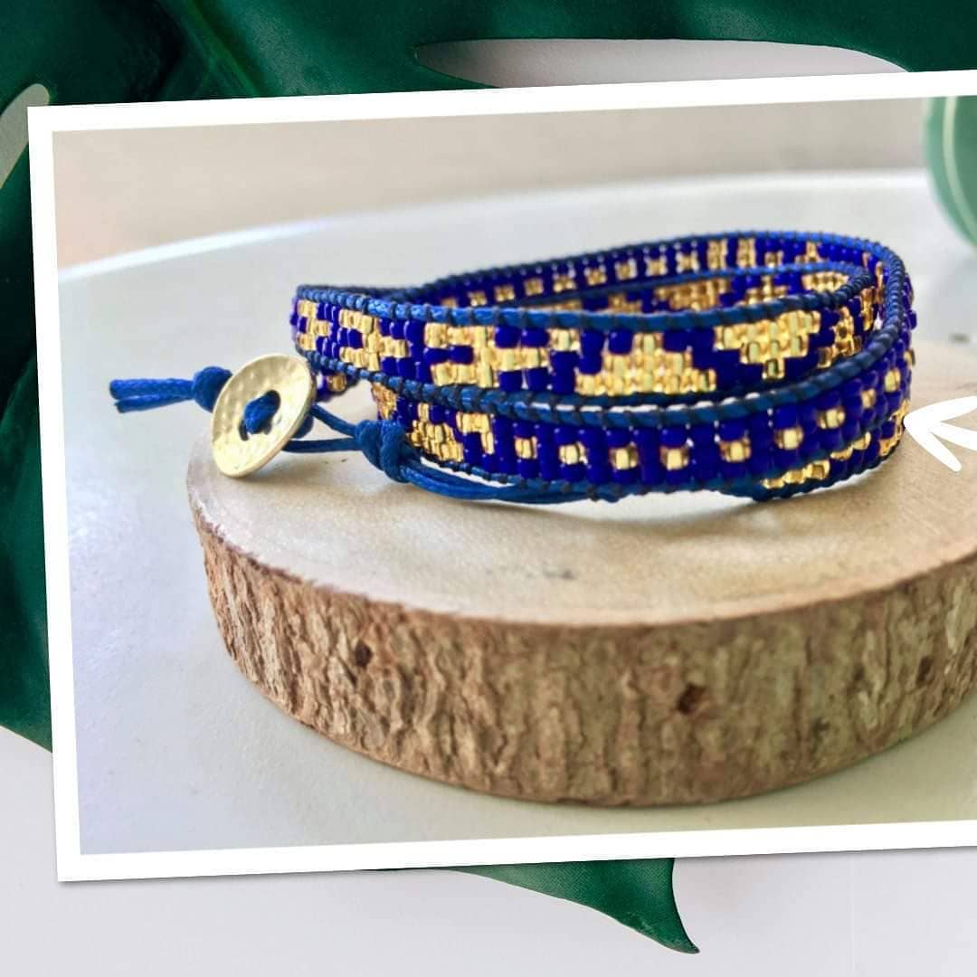 Wrap bracelet hand made